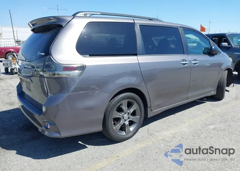 2015 Toyota Sienna Se 8 Passenger из США, поврежденный, VIN 5TDXK3DC7FS633034